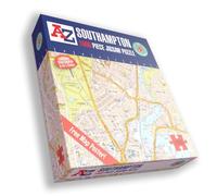 Great Britain A-Z Map of Southampton 1000 Piece Jigsaw Puzzle - Exclusive Street Map - Includes Guide Print & City Index - Nostalgic Gift Mapping Fun for Adults