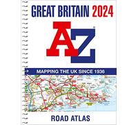 Great Britain A-Z Road Atlas 2024 (A4 Spiral)
