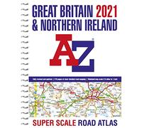 Great Britain A-Z Super Scale Road Atlas 2021 (A3 Spiral)