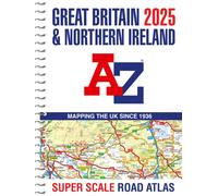 Great Britain A-Z Super Scale Road Atlas 2025 (A3 Spiral)