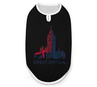 Great Britain Big Ben Funny Dog Vest Cute Sleeveless Pet Shirt Pullover Cats T-Shirts Tank Tops S