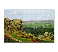 Great Britain England Ilkley Rock Puzzle 1000 pieces puzzle adults game graphic travel souvenir 50x70CM