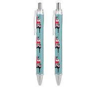 Great Britain England Piano Retractable Ballpoint Pen 0.5mm Fine Point Black Ink Pens Office Supplies for Teacher Nurse
