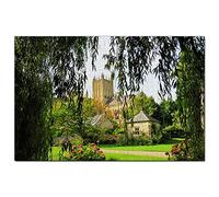 Great Britain England Wells Cathedral Bishop's Garden Jigsaw Puzzle for Adults 1000 Pieces Travel Gift Souvenir 70x50CM