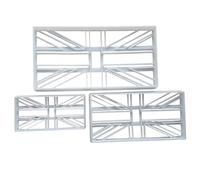 Great Britain Flag Country Union Jack Shape Cookie Cutter Dough Fondant Sharp Stencil National United Kingdom UK (Small)