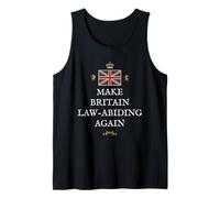 Great Britain GB Patriots UK Proud British Pride Law Abiding Tank Top