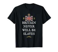 Great Britain GB Patriots UK Proud British Pride NOT Slaves T-Shirt