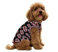 Great Britain Lips England Flag Dog Shirt Summer Tank Top Sleeveless Pet Clothes for Small Medium Puppy And Cat