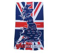 Elgate Great Britain Map Union Jack Flag Tea Towel United Kingdom Souvenir Gift UK GB