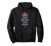 GREAT BRITAIN PATRIOT PROUD BRITISH PRIDE BRIT SAFE AGAIN UK Pullover Hoodie