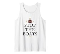 Great Britain Pride British Patriot Supporter Stop The Boats Tank Top