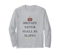 Great Britain Pride British Patriot Supporters Never Slaves Long Sleeve T-Shirt