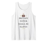 Great Britain Pride British Patriot Supporters Never Slaves Tank Top