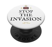 GREAT BRITAIN PRIDE BRITISH PATRIOTS SUPPORT STOP INVASION PopSockets Adhesive PopGrip