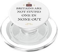 GREAT BRITAIN PRIDE BRITISH SUPPORTERS BRITS NOT STUPID UK PopSockets PopGrip for MagSafe