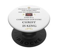 GREAT BRITAIN PROUD BRITISH PATRIOT SUPPORTER CHRIST IS KING PopSockets Adhesive PopGrip