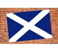 Great Britain Scotland Flag St Andrew Cross Scottish Saltire Self Adhesive Vinyl Sticker A4 297mm x 210mm