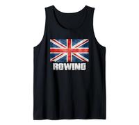 Great Britain UK Flag Rowing - Patriotic UK Rowing Gift Tank Top