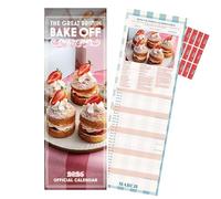 Great British Bake Off Calendar 2026 Slim Wall Recipe Calendar GBBO Gift with Free Organising Stickers