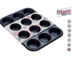 Great British Bakeware Professional 12 Cup Deep Muffin Bake Tray MFFN0242