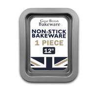 Great British Bakeware Single 31cm Superior Double Coated Non-Stick Baking Tray, Oven Baking Tray, PFOA & BPA Free Cookware, Oven Safe, Roasting Tin, Made in England