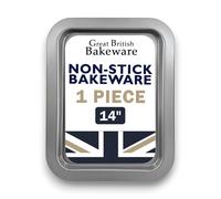 Great British Bakeware Single 36cm Superior Double Coated Non-Stick Large Roasting Tray, Oven Baking Tray, PFOA & BPA Free Cookware, Oven Safe Baking & Roasting Tin, Made in England