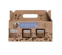 Great British Chip Shop Pickle Selection Box (3x 550g) - 1906 Pickled Onions, Sweet Cornichons & Free Range Pickled Eggs. Traditional British Pickle Gift Set, Savoury Food Hamper For Food Lovers