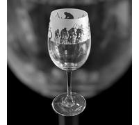 Great British Glass Cycling Wine Glass - 35cl Crystal Wine Glass for Cyclist