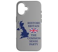 GREAT BRITISH PATRIOTS UNITED KINGDOM THE COMMONSENSE PARTY Case for iPhone 16