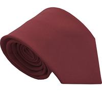 Great British Tie Club Boys Plain Neck Ties (52 inches - Older Boy/Senior Size, Burgundy)