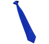 Great British Tie Club Boys Satin Clip On Ties Royal Blue