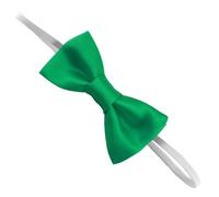 Great British Tie Club Childrens Boys Baby Satin Wedding Elastic Bow Ties (Emerald Green)