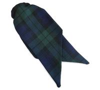 Great British Tie Club Ladies Black Watch Tartan Check Clip On Cravat