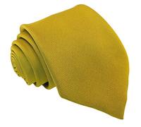 Great British Tie Club Plain School Ties High School 52" Length (Gold)