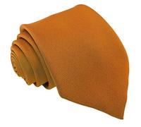 Great British Tie Club Plain School Ties High School 52" Length (Orange)