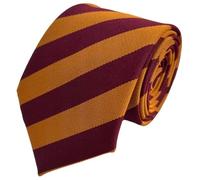Great British Tie Club School Ties (23 Block Stripe Colour Variations) (Gold & Maroon)