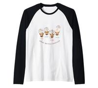 Great British Weather Highland Cow Raglan Baseball Tee