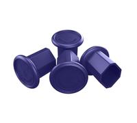 Great Call Athletics - 4 Pack Pro Lacrosse End Caps for All Axles Universal Fit Men Attack Defense Goalie Rubber Grip NFHS (Purple)
