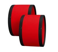 Great Call Athletics | Ice Hockey Referee Armbands Red Orange Arm Band for Umpire Jersey Linesman Force Penalties Pair of 2 (Red, Large/XL (48-60))