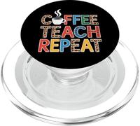 Great Coffee Teach Repeat For Kindergarten Teachers PopSockets PopGrip for MagSafe
