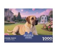 Great Dane 1000 Piece Jigsaw Puzzles Fun Challenging Modern Pet Dog Classic Educational Games for The Whole Gifts for Adults And Kids Age 38x26cm/1000pcs