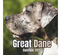 Great Dane Calendar 2026: 12 Months Organizer From January to December