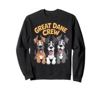 Great Dane Crew Cute Cartoon for Dog Mom & Dad Pet Owners Sweatshirt