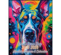 Great Dane Dog 2025-2026 Monthly Planner: Two-Year Organizer with Address & Password Keeper - January 2025 to December 2026