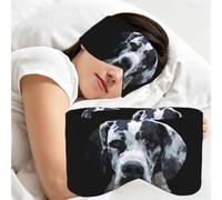 Great Dane Dog Art, Sleep Mask for Home Travel, Full Eye Covers Light Blocking Eye Mask Sleep Eye and Ear Muffs