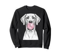 Great Dane Dog Blowing Bubble Gum Sketch Sweatshirt