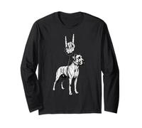 Great Dane Dog Breeder Cool Retro Vintage Alt Metal 90s Long Sleeve T-Shirt