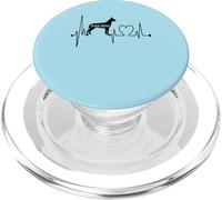 Great Dane Dog Heartbeat EKG Pulse My Dogs Are My Cardio PopSockets PopGrip for MagSafe