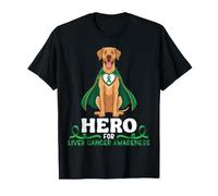 Great Dane Dog Hero for Liver Cancer Awareness Support Fight T-Shirt
