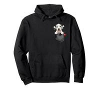 Great Dane Dog In Pocket Peeking Cute Puppy Dog Pullover Hoodie